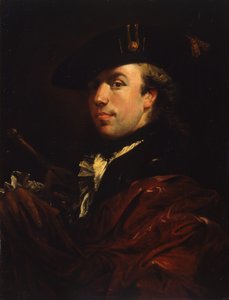 Retrato de un pintor, segunda mitad del siglo XVIII de Anna Dorothea Therbusch Lisiewska