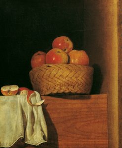 Bodegón con cesta de manzanas de Anna Maria Punz