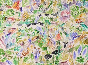 2 Swansong, 2023 (acuarela) de Anna Pugh