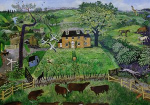 Cedar Cottage, 2016 (acrílico) de Anna Pugh