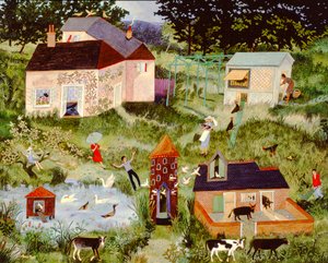 Agacharse y bucear, 2006 (acrílico)