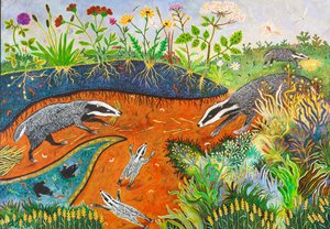 Limpieza, 2019 (acrílico) de Anna Pugh