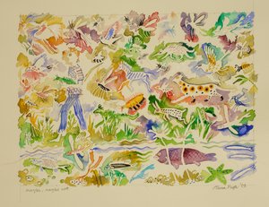 Tal vez sí, tal vez no, 2023 (acuarela) de Anna Pugh