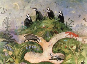 Cielo nocturno, 2001 (acrílico) de Anna Pugh