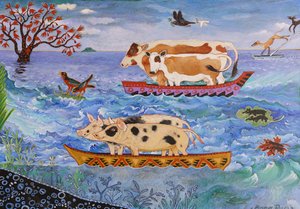 Fuera del Arca, 2018 (acrílico) de Anna Pugh