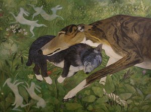 Sueños compartidos, 2015 (acrílico) de Anna Pugh
