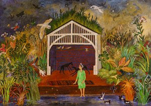 Tewit to Woo, 2018 (acrílico) de Anna Pugh