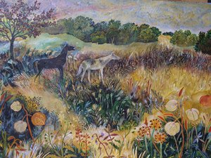 Las brumas del tiempo, 2022 (acrílico sobre tabla) de Anna Pugh