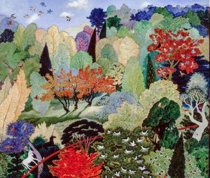 El árbol nido, 2007 (acrílico) de Anna Pugh