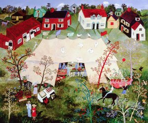 Esperando al vicario, 2010 (acrílico) de Anna Pugh
