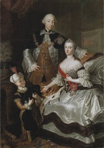 Retrato del Gran Duque Pyotr Fyodorovitch y la Gran Duquesa Catherine Alekseyevna de Anna Rosina Lisiewska