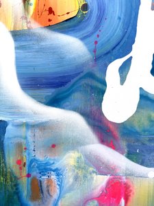 Figura abstracta llena de vida