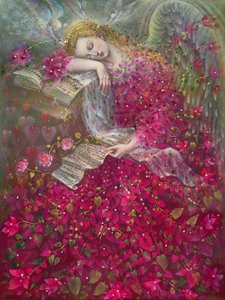 Sueño contigo, 2018 (óleo sobre lino belga) de Annael Anelia Pavlova