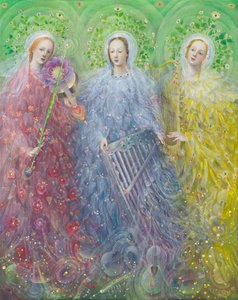 Misa a tres voces, 2016 (óleo sobre lino belga)