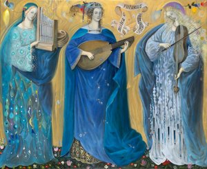 Meditaciones sobre la Santísima Trinidad - según la música de Olivier Messiaen, 2007 (óleo sobre lino belga)
