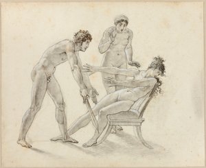 Hermione Rechazando a Orestes de Anne-Louis Girodet de Roucy-Trioson