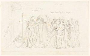 El concurso de tiro con arco, del libro V de la Eneida de Anne-Louis Girodet de Roucy-Trioson