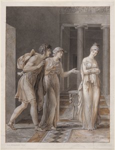 The Meeting of Orestes and Hermione de Anne-Louis Girodet de Roucy-Trioson