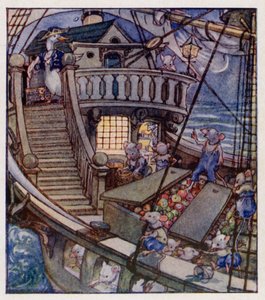 Rima infantil: Vi un barco navegando de Anne (after) Anderson