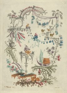 Chinoiserie de Nouvelle Suite de Cahiers Arabesques Chinois, 1790-99