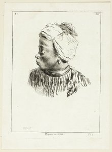 Jefe de Negro (perfil) de Anne Claude Philippe Caylus