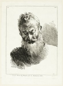Cabeza de hombre de Anne Claude Philippe Caylus