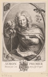 Retrato de Etienne Isidore Théophile Aymon Aymon Premier (título sobre objeto) de Anne Claude Philippe Caylus