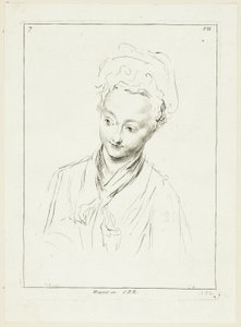 Cabeza de mujer (girada hacia la derecha) de Anne Claude Philippe Caylus