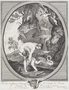 Venus atrapando a Cupido o Venus azotando a Cupido de Anne Claude Philippe de Caylus, Etienne Fessard