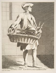 Vendedor de utensilios de cocina, 1746 de Anne Claude Philippe de Caylus