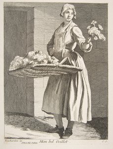 Vendedor de Flores, 1738 de Anne Claude Philippe de Caylus