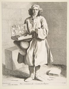 Vendedor Ambulante de Cuchillos, Tijeras y Peines, 1742 de Anne Claude Philippe de Caylus