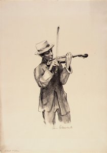Violinista callejero de Anne Goldthwaite