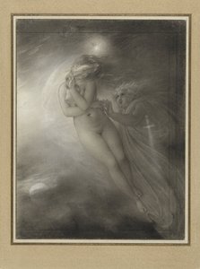 Los fantasmas de Malvina y Oscar de Anne Louis Girodet Trioson