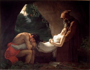 Atala en la tumba de Anne Louis Girodet de Roucy Trioson