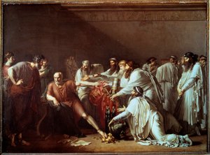 Hipócrates rechazando los regalos de Artajerjes de Anne Louis Girodet de Roucy Trioson
