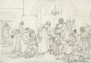 Interior rústico en la antigüedad de Anne Louis Girodet de Roucy Trioson