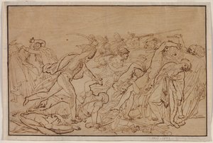 Estudio para La revuelta de El Cairo de Anne Louis Girodet de Roucy Trioson