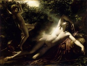 El sueño de Endimión, 1791 de Anne Louis Girodet de Roucy Trioson