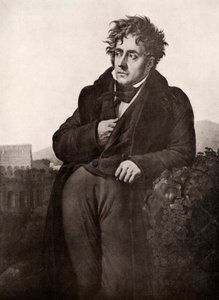 François-René, vizconde de Chateaubriand, escritor y diplomático francés, principios del siglo XIX