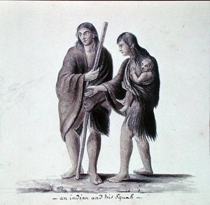 Un indio y su esposa de Anne Marguerite Hyde de Neuville