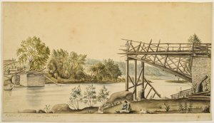 Puente incompleto, Palatine, Nueva York, 1808
