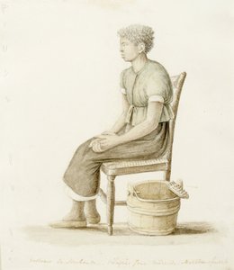 Retrato de Perfil de una Mujer Afroamericana Sentada, sin fecha