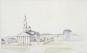 Iglesia de San Juan, Plaza del Presidente, Washington D.C., julio de 1822 de Anne Marguerite Hyde de Neuville
