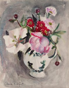 Flores, c.1955 (acuarela sobre papel) de Anne Redpath