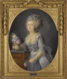 Retrato de Adélaïde Henriette Auguié 1758-1794 de Anne Vallayer Coster