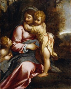 Madonna y el Niño con San Juan