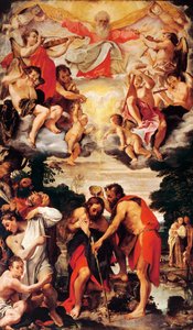 Bautismo de Cristo de Annibale Carracci