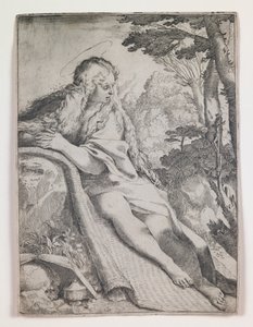 María Magdalena en el desierto de Annibale Carracci