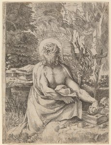 San Jerónimo en el Desierto de Annibale Carracci